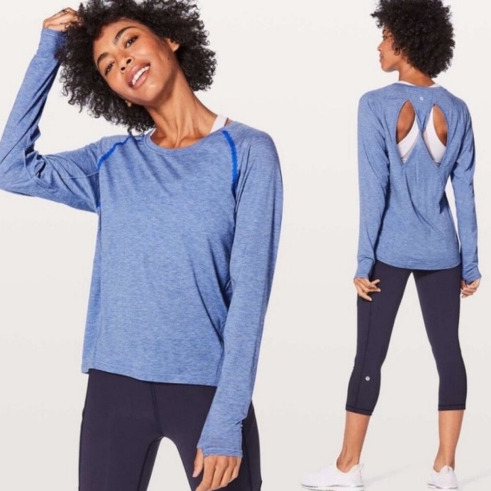 Lululemon Twist Back Top purple size 6